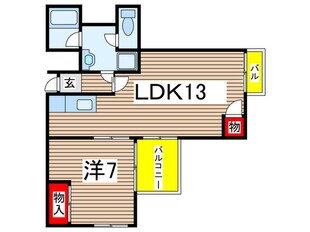 八事ハイツの物件間取画像